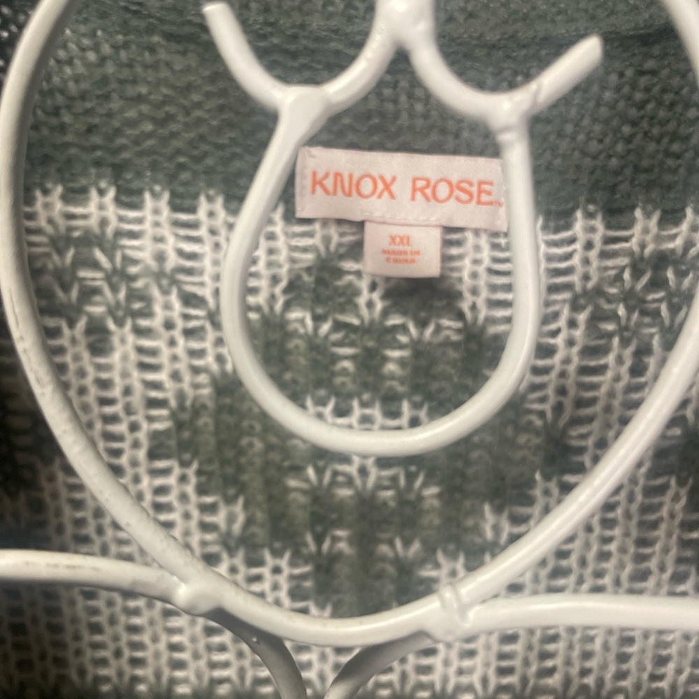 Knox Rose Forest Green and Cream Cardigan nordic lagenlook Fair isle cottagecore - Picture 4 of 8